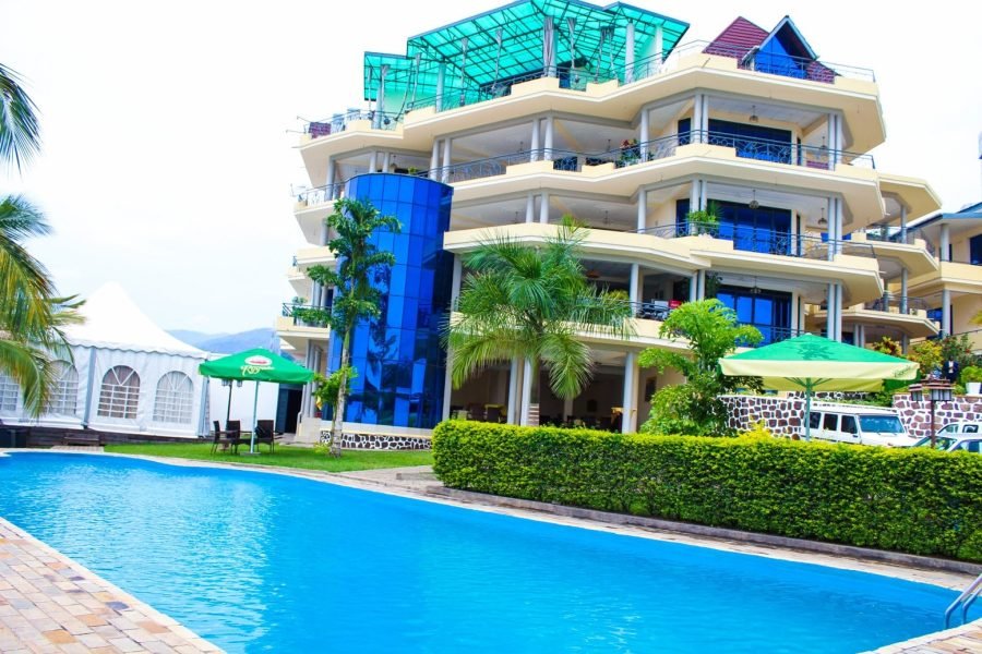 a pool next to Best outlook Hotel in Bujumbura, Burundi